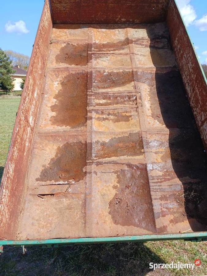 Przyczepa jednoosiowa wywrotka 3 strony Wronki