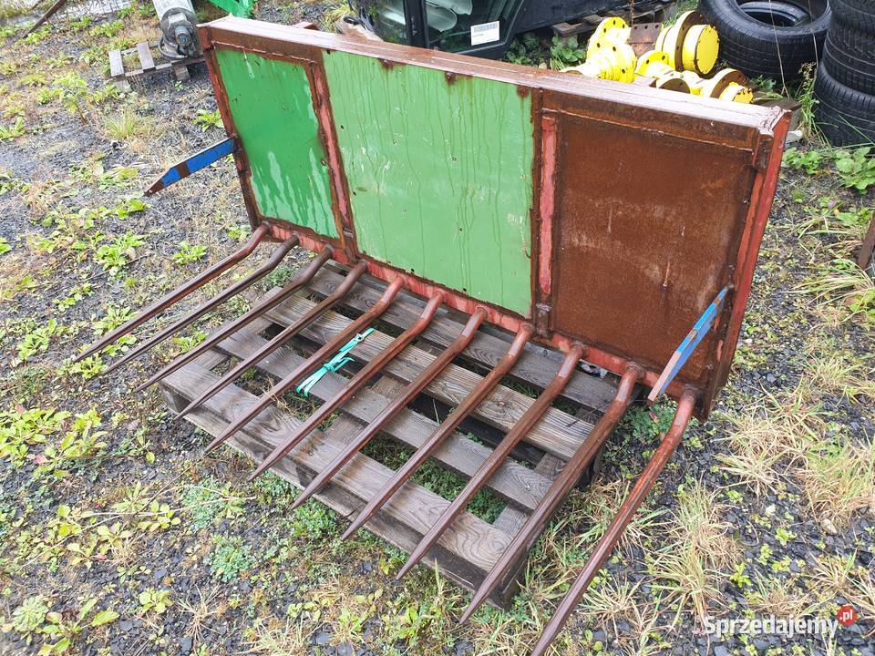 Widły do obornika balotów 160 szpice Euro ramka nieuszkodzony Śliwnik