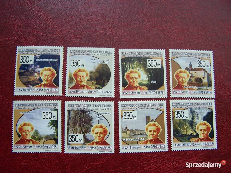 Gwinea 2009 MNH Sztuka Malarstwo J B Corot śląskie Tychy