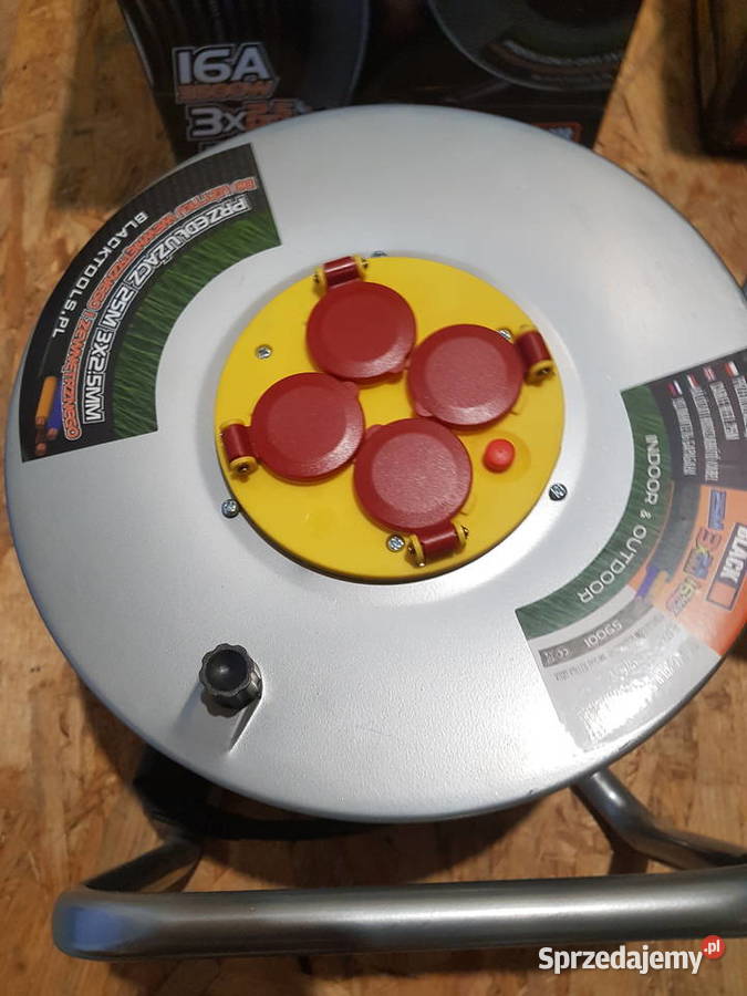 Przedłużacz bębnowy ogrodowy Black 25 m 4 gn Głogowa