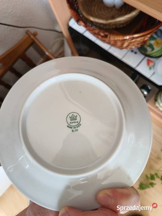 Antyki szklo Figurki talerze GbR Kahla 1970 Słubice