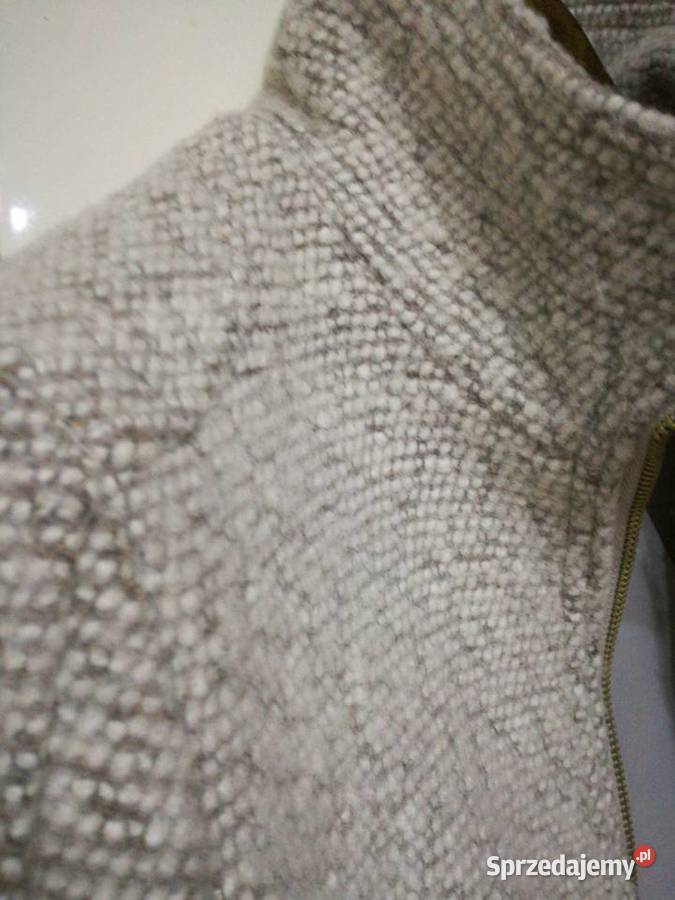 Płaszcz damski w kolorze jasnego beżu H M Wiosenna/Jesienna  Lublin sprzedam