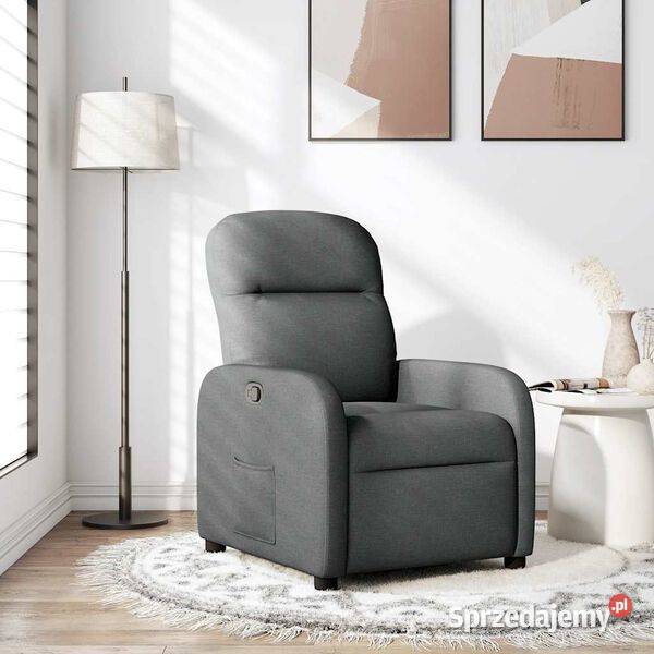 vidaXL Fotel rozkładany ciemnoszarySKU4015523 sprzedam