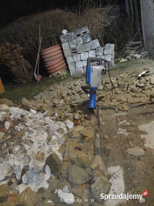 Młot wyburzeniowy 50j 1600W WYNAJEM śląskie Dąbrowa Górnicza sprzedam