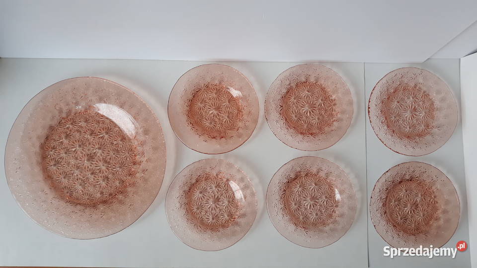 Zestaw 61 talerzyki talerz Stokrotki Primavera śląskie Dąbrowa Górnicza
