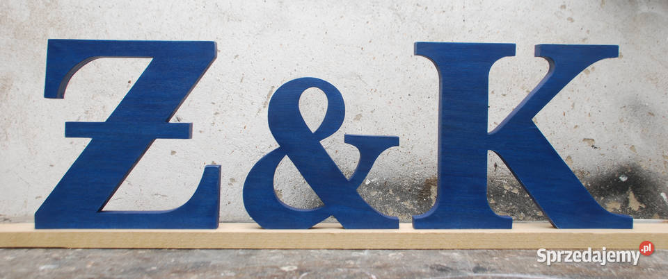 litery drewniane Inicjały ślubne Wesele ślub Białystok