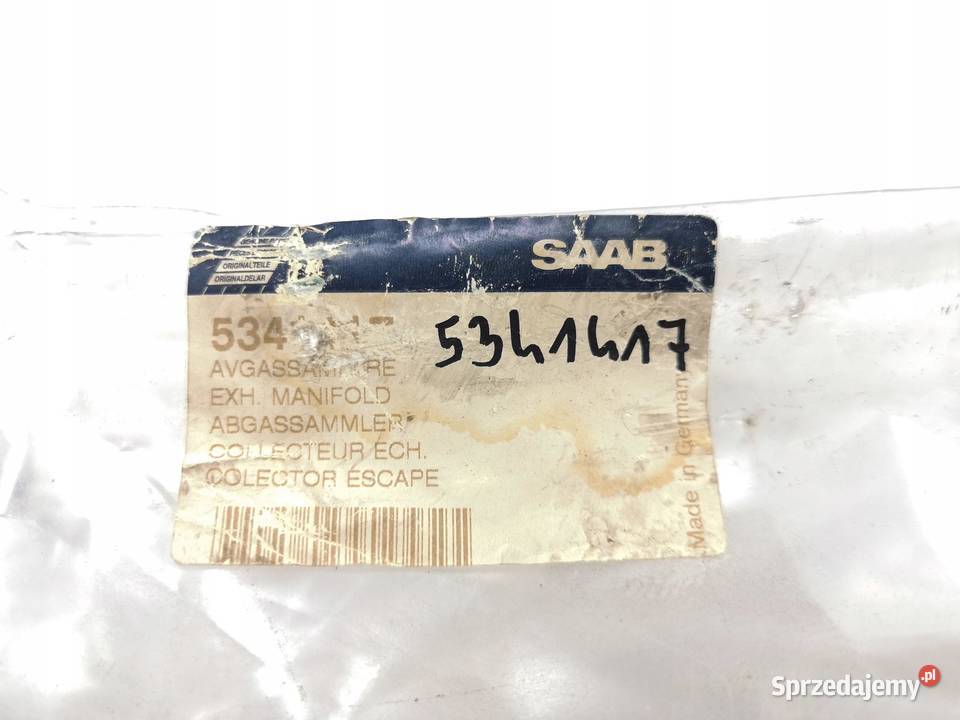 KOLEKTOR WYDECHOWY SAAB 93 95 22 TiD ORYGINAŁ