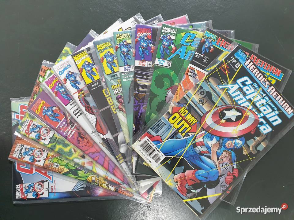Captain America zestaw 13 oryginalnych komiksów Gdynia