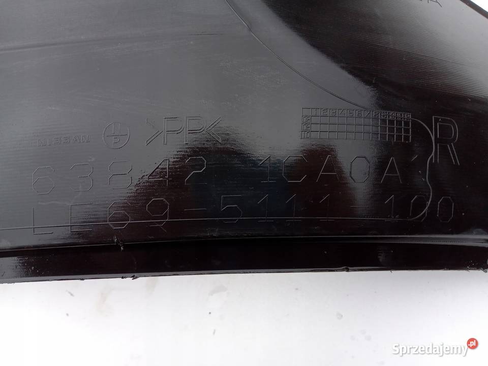 NADKOLE PRAWY PRZÓD CZĘŚĆ TYLNA INFINITI QX70