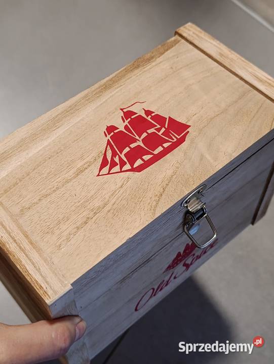 pudełko dekoracje old spice drewno skrzyneczka Poznań