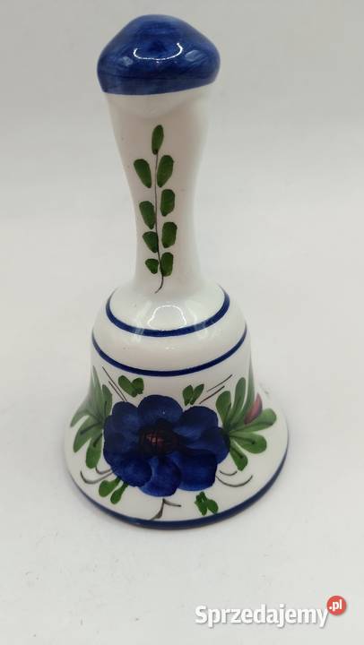 Ceramiczny dzwonek ręcznie malowany lubelskie Zamość
