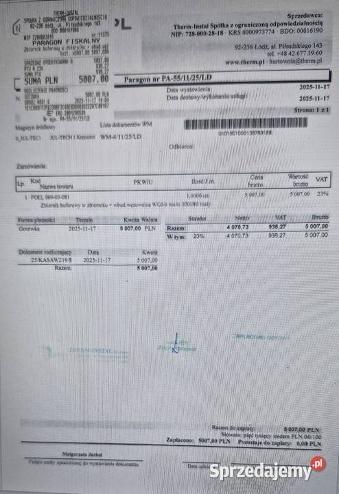 Zbiornik buforowy Bufor z dodatkową wężownicą Bardzynin