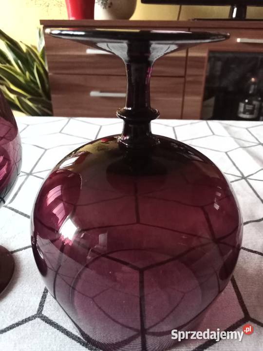 Prl kieliszki do koniaku 5 cienkie szkło duże Łódź