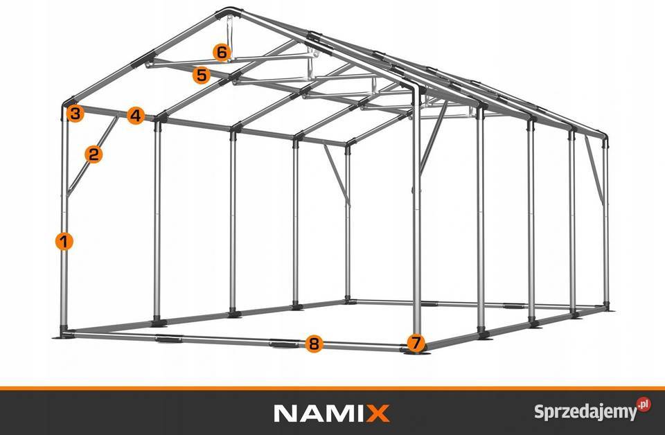 Namiot PRESTIGE 5x83m ogrodowy imprezowy garaż Jabłonna