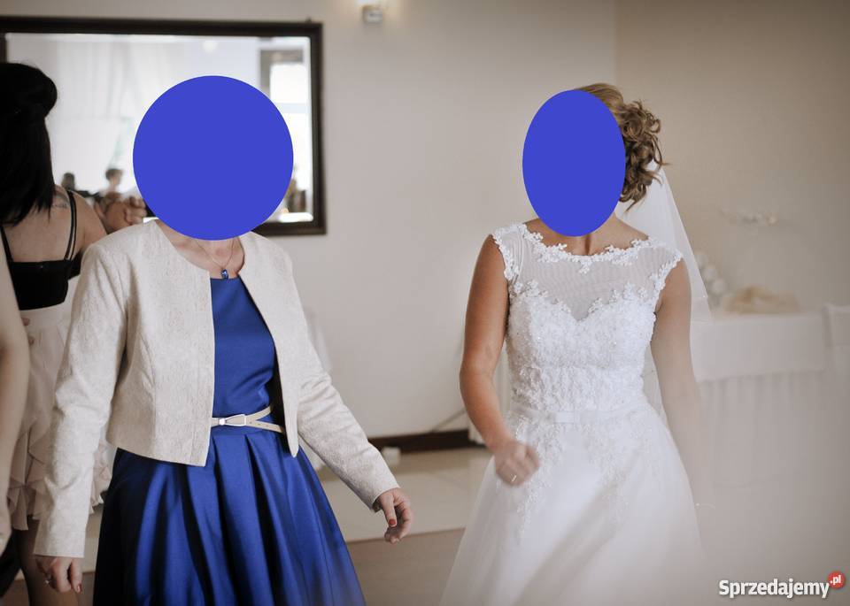 Przecudna suknia ślubna Agnes 11988 welon pomorskie Gdynia