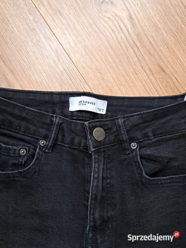 czarne rurki reserved denim klasyka w rozmiarze