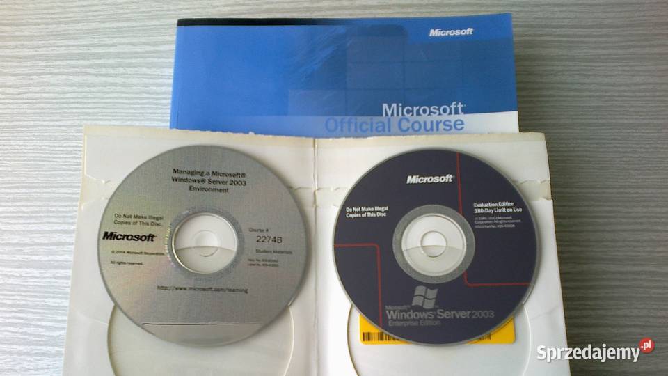 Kurs Microsoft 2274B podręcznik 2 x CD Server Szczecin