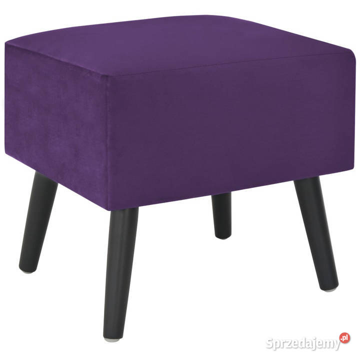 Szafka nocna ciemnofioletowa 40x35x40 aksamitna Warszawa