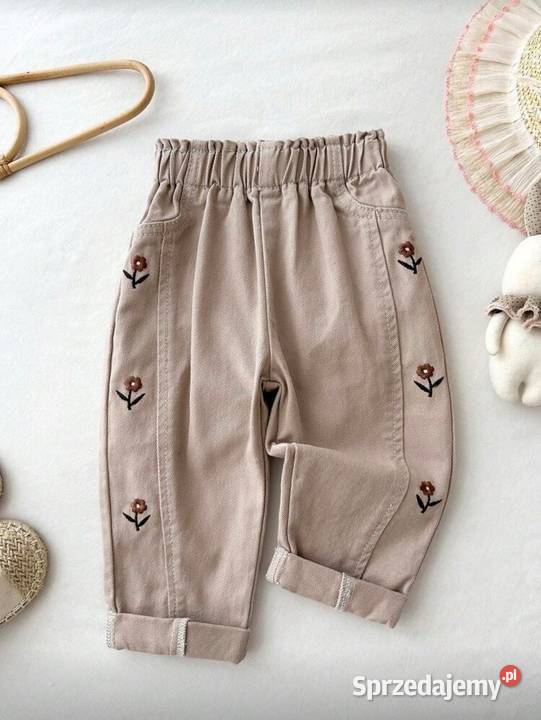 Beżowe spodnie dziewczynki Busko-Zdrój