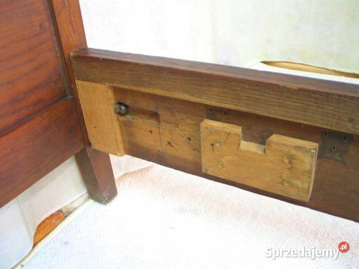 Łóżko dębowe w stylu Empire Antyk Suchorzew