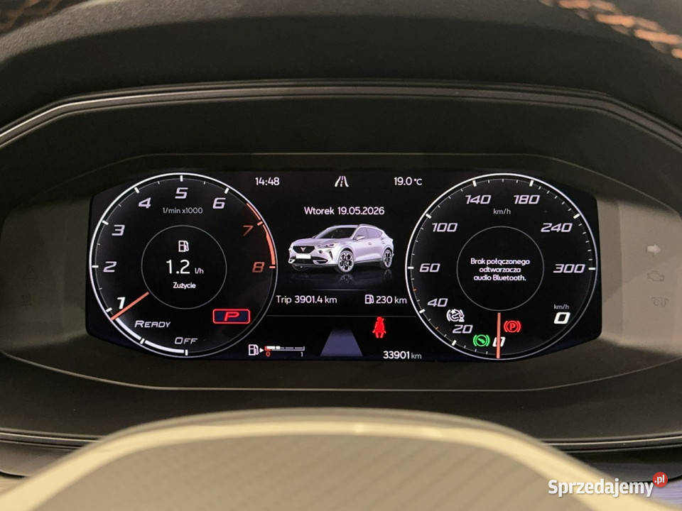Cupra Formentor VAT 23 20TSI 190 DSG 4drive 2024 wielofunkcyjna kierownica