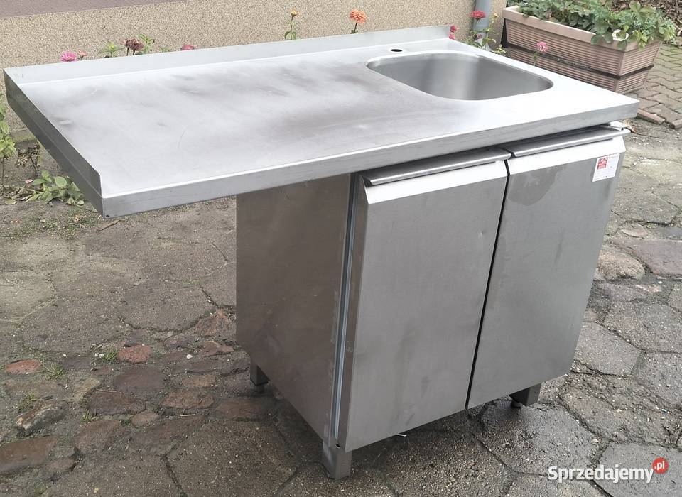 Zlew gastronomiczny 1komorowy zabudowany z
