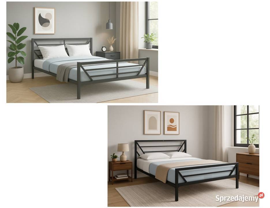 Stelaż łóżka łóżko metalowe sztywne producent 210cm podkarpackie Jeżowe