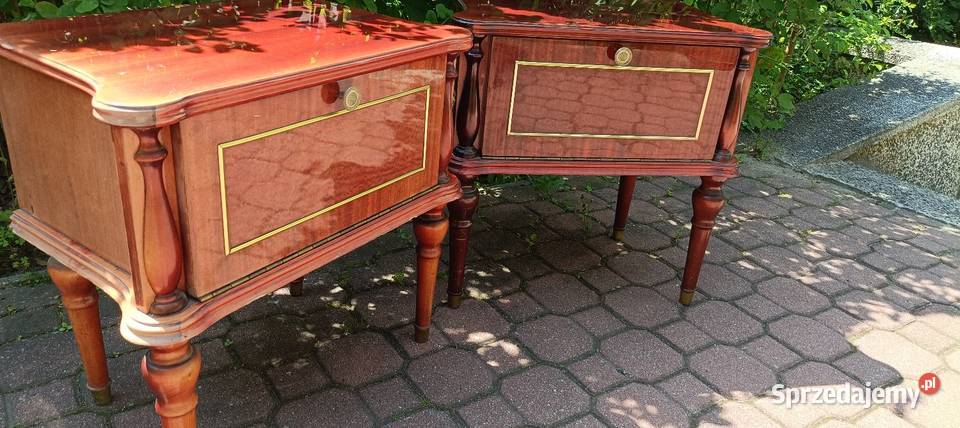 Piękne szafki nocne Vintage PRL Ludwikowskie Warszawa
