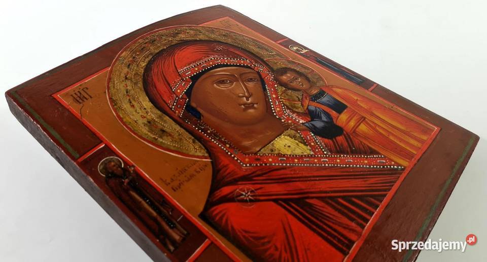Ikona Matka Boża Kazańska XIX wiek 0030 Warszawa sprzedam