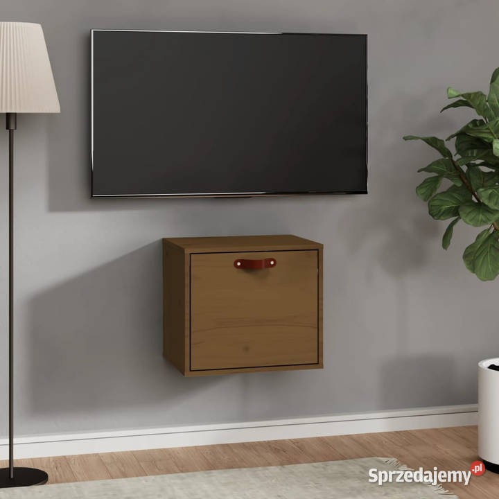 Szafka ścienna miodowy brąz 40x30x35 lite drewno Warszawa