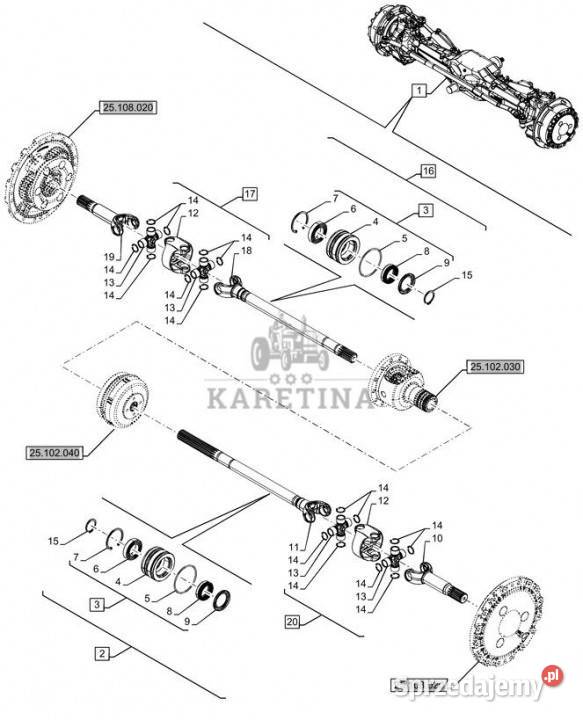 Holland T6070 Półoś 47900504 Jastrzębniki