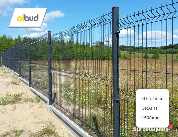 Panel ogrodzeniowy 3D 1530 fi4 grafit Gdańsk