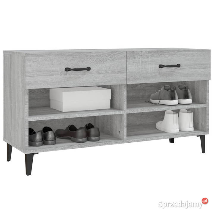 Szafka na buty szary dąb sonoma 102x35x55 Warszawa