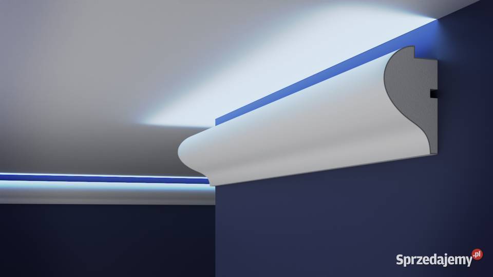 Listwa led gzyms ścienny sztukateria utwardzana małopolskie Kraków