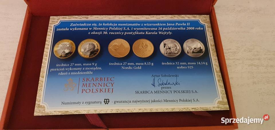 Limitowana kolekcja numizmatów Jan Paweł 2
