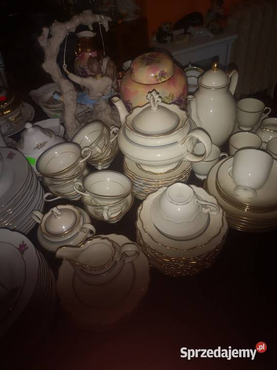 Serwis do herbaty na 12 osób Karskrona Porcelana i szkło pomorskie Gdańsk