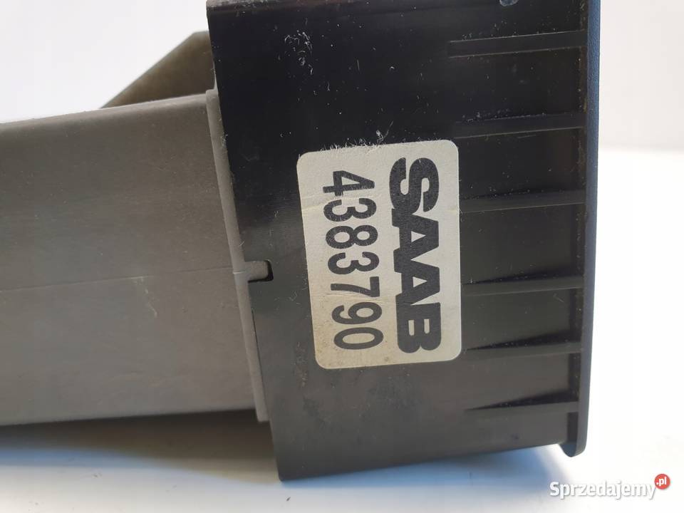 PANEL KLIMATYZACJI Saab 9000 Nawiewu 4383790 Panele sterowania, przełączniki Rudka