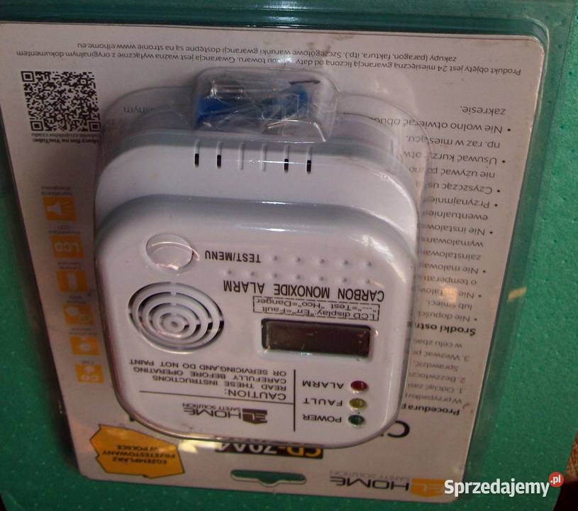 Sygnalizator czadu czujnik czadu El Home CD70A4 Zalesie-Kolonia