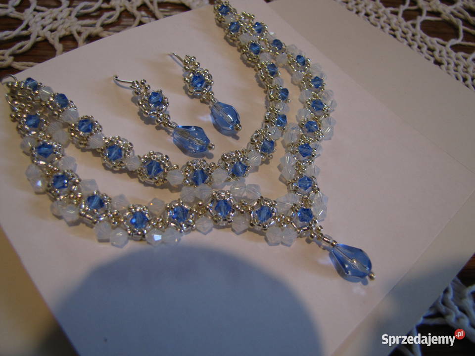 Komplet koralikowy rękodzieło Pozostałe