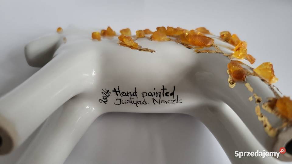 Koń Konik ceramiczny ręcznie malowany zdobiony