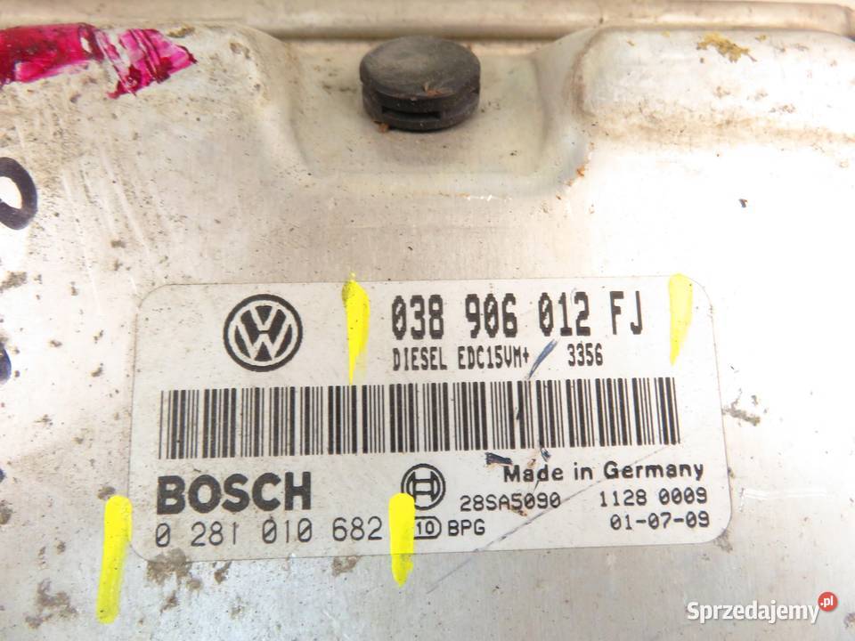 STEROWNIK SEAT LEON I 19 SDI 038906012FJ