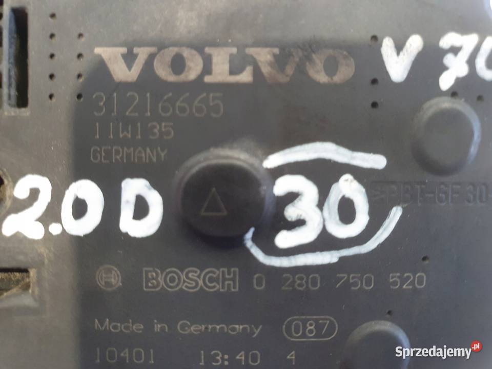 PRZEPUSTNICA Volvo S60 II V60 20 D D3 31216665 osobowe lubelskie Chełm