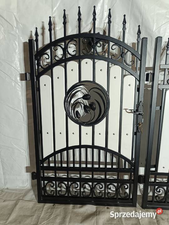 Brama Wjazdowa Dwuskrzydłowa Kuta Pręt Pełny świętokrzyskie Starachowice