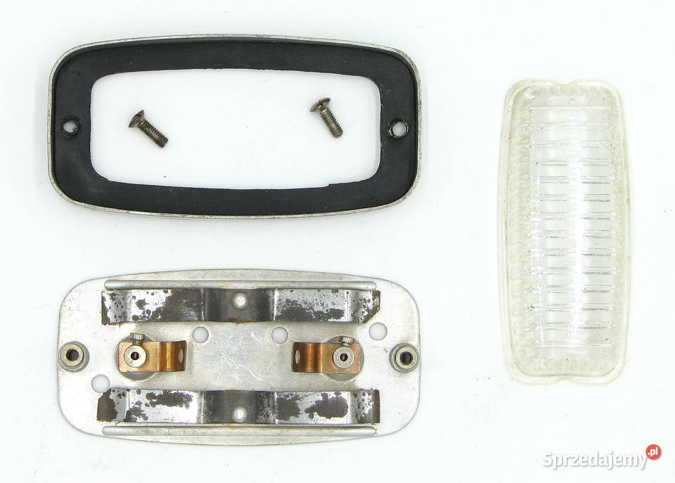 Klosz szklany lampy motocyklowy PRL retro Klosze łódzkie Cielądz