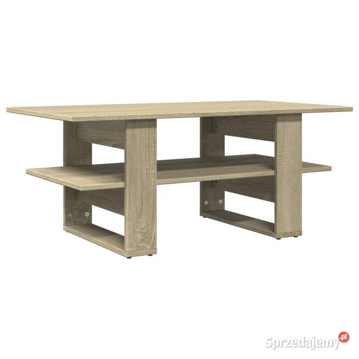 Stolik kawowy dąb sonoma 102x55x42 materiał Warszawa
