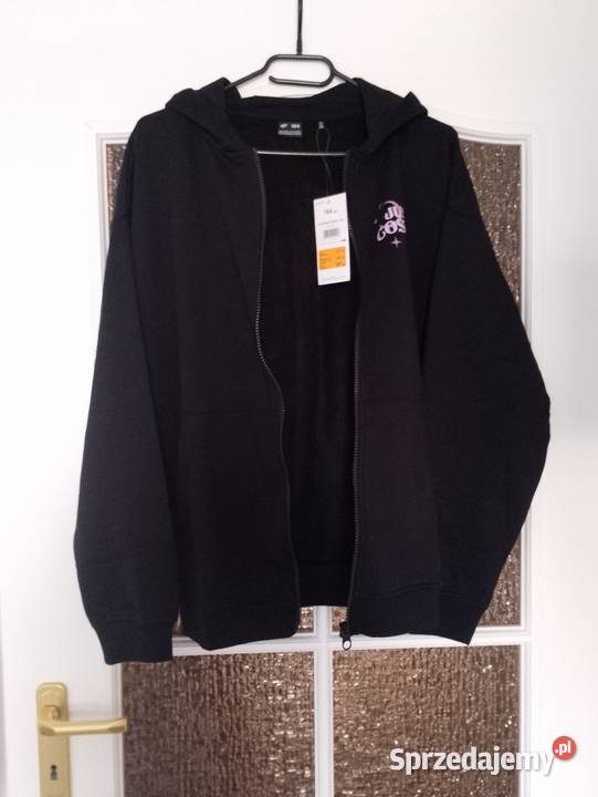 Nowa bluza z kapturem 164 Just Cosmic czarna z Ostrołęka sprzedam