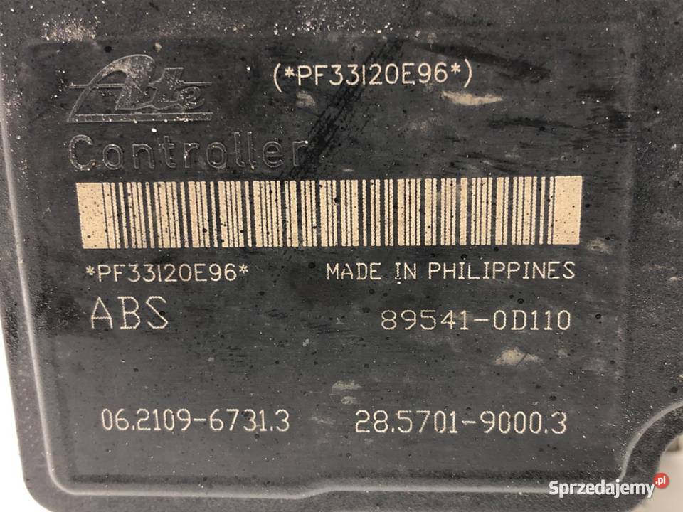 POMPA ABS TOYOTA YARIS III 895410D110 13 99 Układ ABS i ESP