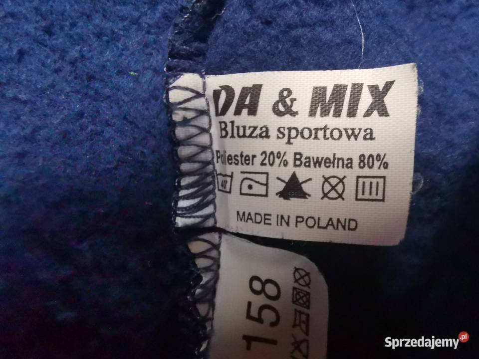 Bluza sportowa bawełniana niebieska Rozmiar L Inczew
