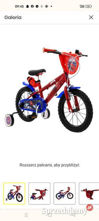 Rowerek Spider Man stalowa Sosnowiec