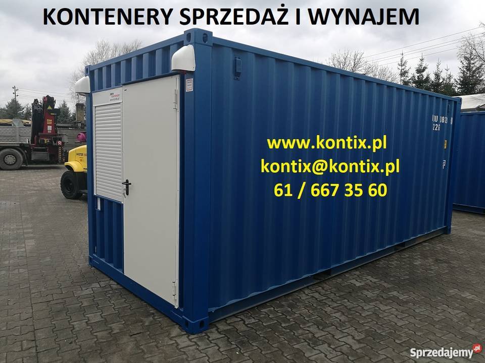 kontenery magazynowobiurowe idealne na mniejsze Wynajem maszyn i urządzeń wielkopolskie Janikowo